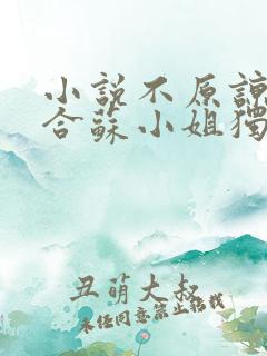 小说不原谅不复合苏小姐独美免费看