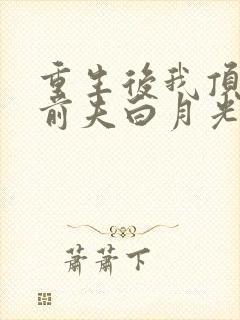 重生后我顶替了前夫白月光最新章节txt