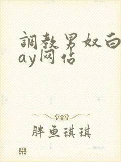 调教男奴白袜gay网站