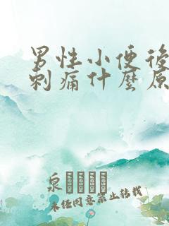 男性小便后尿道刺痛什么原因怎么办