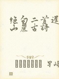 绝句二首迟日江山丽古诗