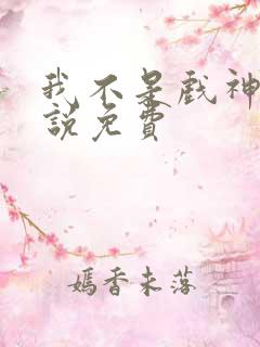 我不是戏神 小说免费