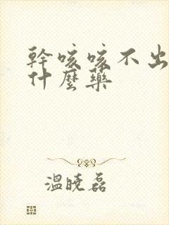 干咳咳不出痰吃什么药