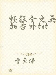 轻狂全文无删减加番外txt
