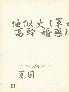 他似火 (军婚 高干 婚恋)免费阅读