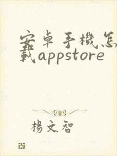安卓手机怎么下载appstore