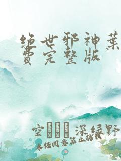绝世邪神叶楚免费完整版