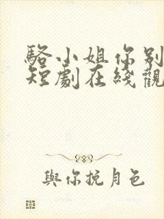 骆小姐你别想跑短剧在线观看