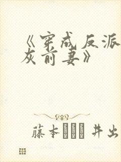 《穿成反派的炮灰前妻》