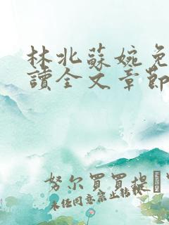 林北苏婉免费阅读全文章节
