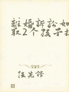 离婚诉讼如何争取2个孩子抚养权