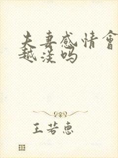 夫妻感情会越来越淡吗