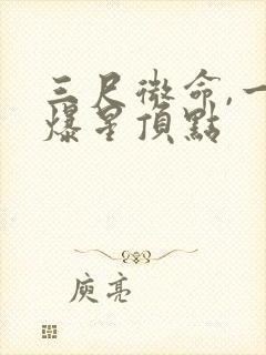 三尺微命,一拳爆星顶点