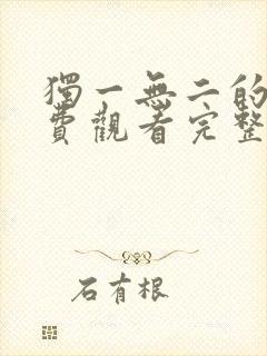 独一无二的她免费观看完整版