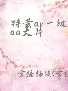 特黄av一级aaa大片