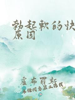 勃起软的快什么原因