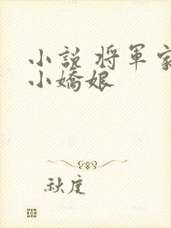 小说 将军家的小娇娘