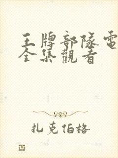 王牌部队电视剧全集观看