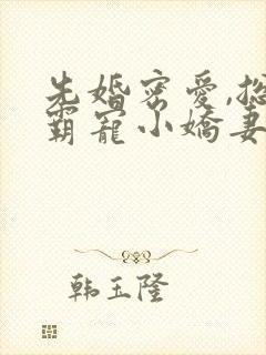 先婚密爱,总裁霸宠小娇妻 吉祥夜