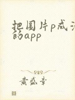 把图片p成漫画的app