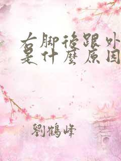 右脚后跟外侧疼是什么原因引起的