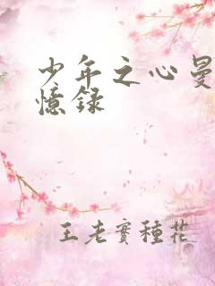 少年之心曼娜回忆录
