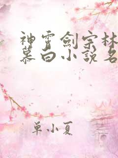 神霄剑宗林枫苏慕白小说名叫什么