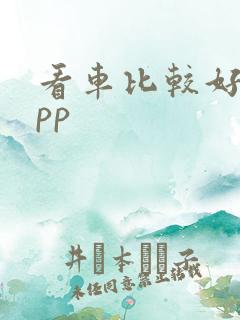 看车比较好的app
