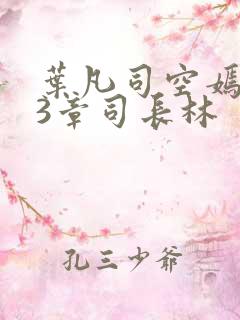 叶凡司空嫣然93章司长林