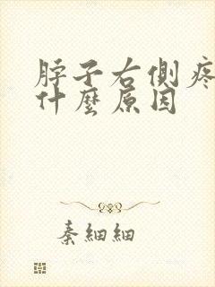 脖子右侧疼痛,什么原因