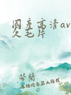 国产高清av久久毛片