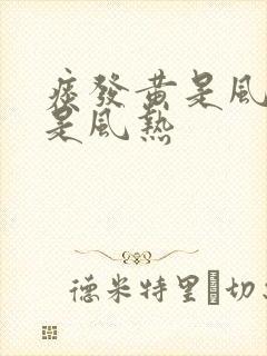 痰发黄是风寒还是风热