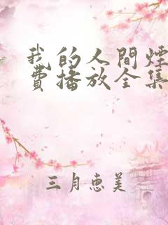 我的人间烟火免费播放全集