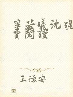 宁若曦沈砚舟免费阅读