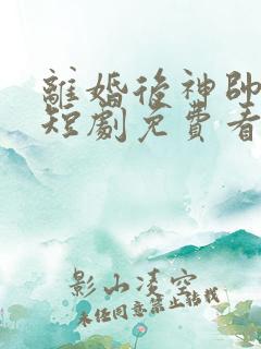 离婚后神帅归来短剧免费看