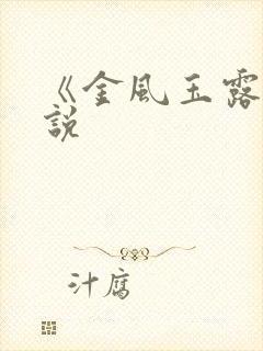 《金风玉露》小说