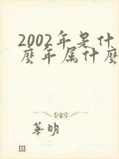 2002年是什么年属什么生肖