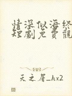 情深似海终成空短剧免费观看