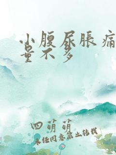 小腹尿胀痛 尿量不多