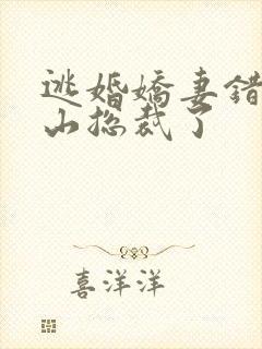 逃婚娇妻错爱冰山总裁了