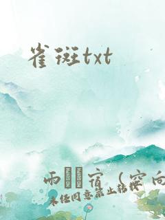 雀斑txt
