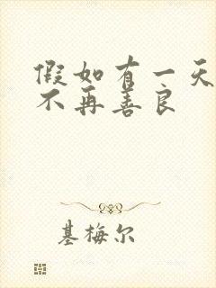假如有一天,我不再善良