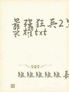 最强狂兵2黑暗荣耀txt