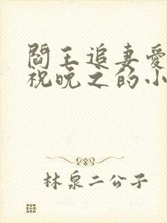 阎王追妻爱成殇祝晚之的小说