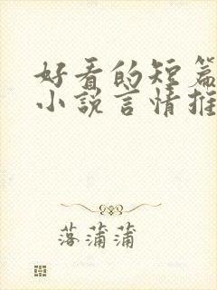好看的短篇现代小说言情推荐