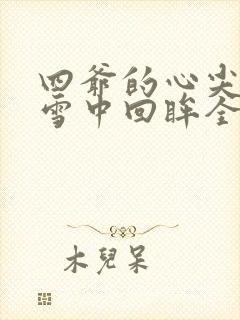 四爷的心尖宠妃雪中回眸全文在线阅读