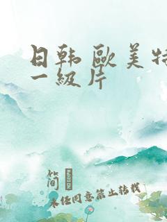 日韩 欧美特a一级片
