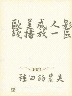 欧美成人影院在线播放一区