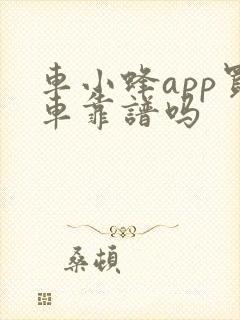 车小蜂app买车靠谱吗