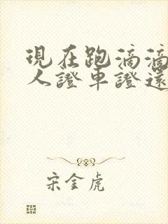现在跑滴滴没有人证车证还可以跑吗